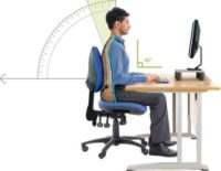 An ergonomic office chair designed to alleviate back pain and provide optimal support for long hours of sitting.